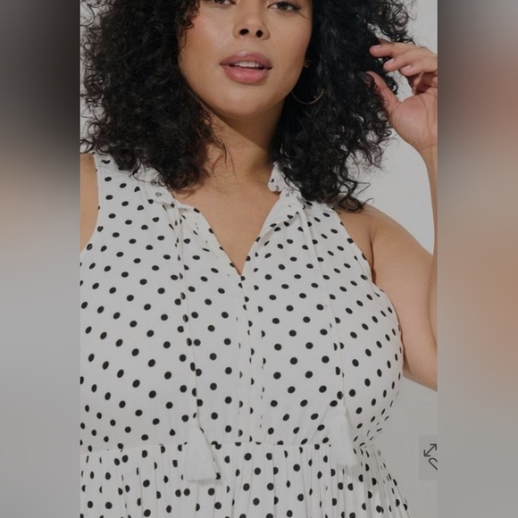 TORRID Maxi Textured Woven Tiered Dress NWT 👗 Size 1 (1X) - Picture 3 of 3